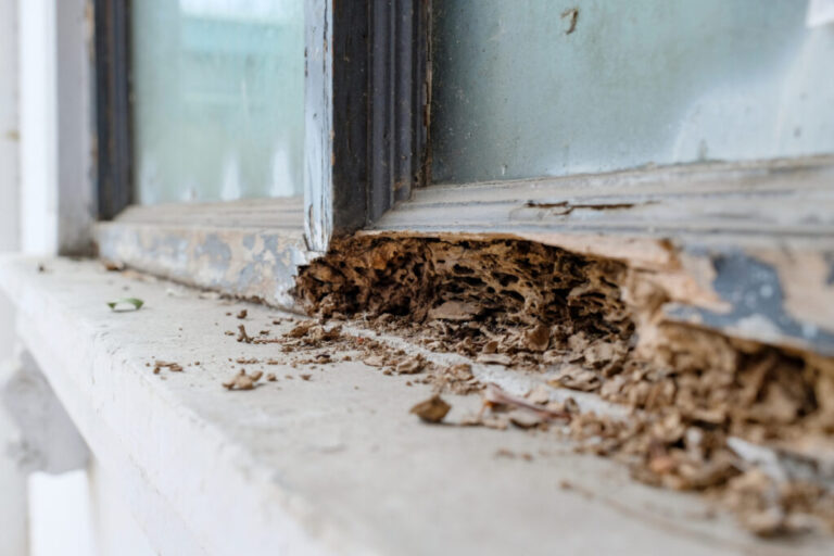 early stage termite damage drywall